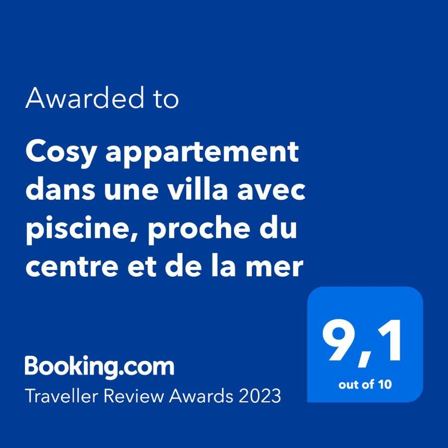 Cosy Appartement Dans Une Villa Avec Piscine, Proche Du Centre Et De La Mer Cabourg Exterior foto